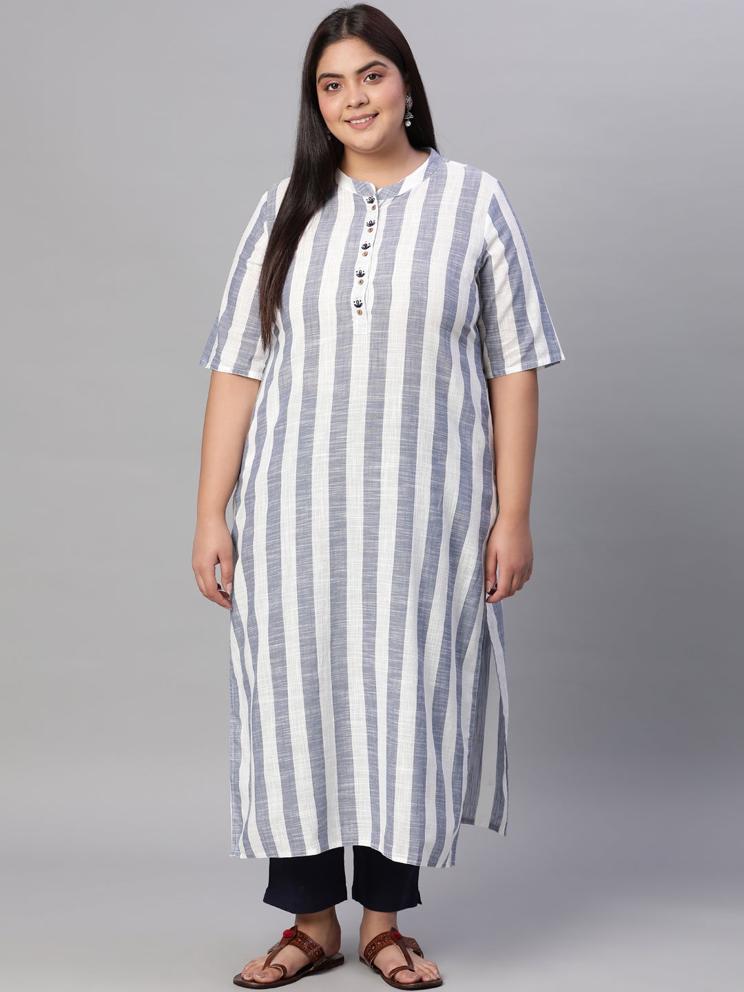 Straight hot sale fit kurta