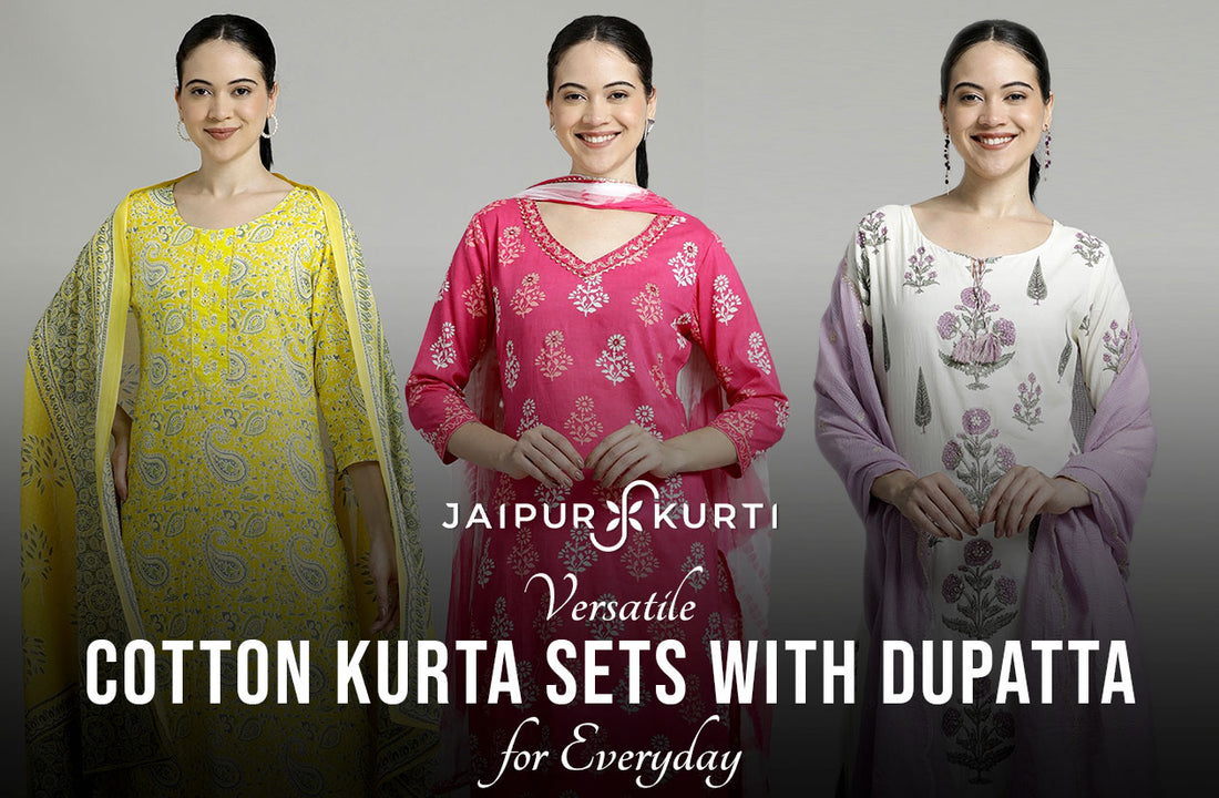 Versatile Cotton Kurta Sets With Dupatta for Everyday