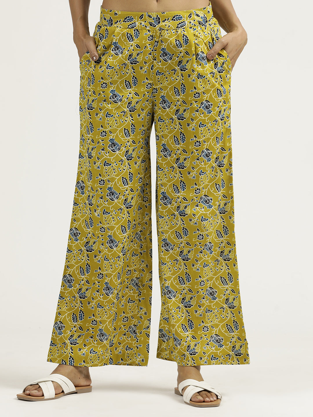 Mustard Handblock Printed Cotton Co-ord Set