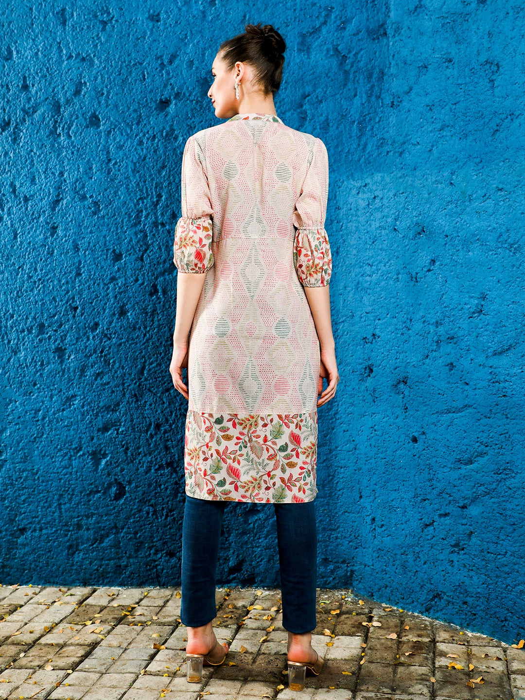 Floral Printed Straight Kurta