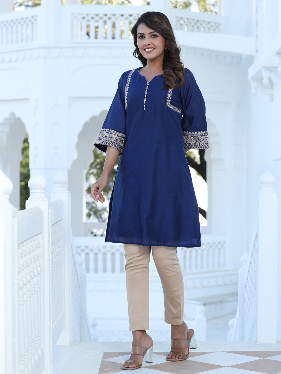 Embroidered Short Kurta