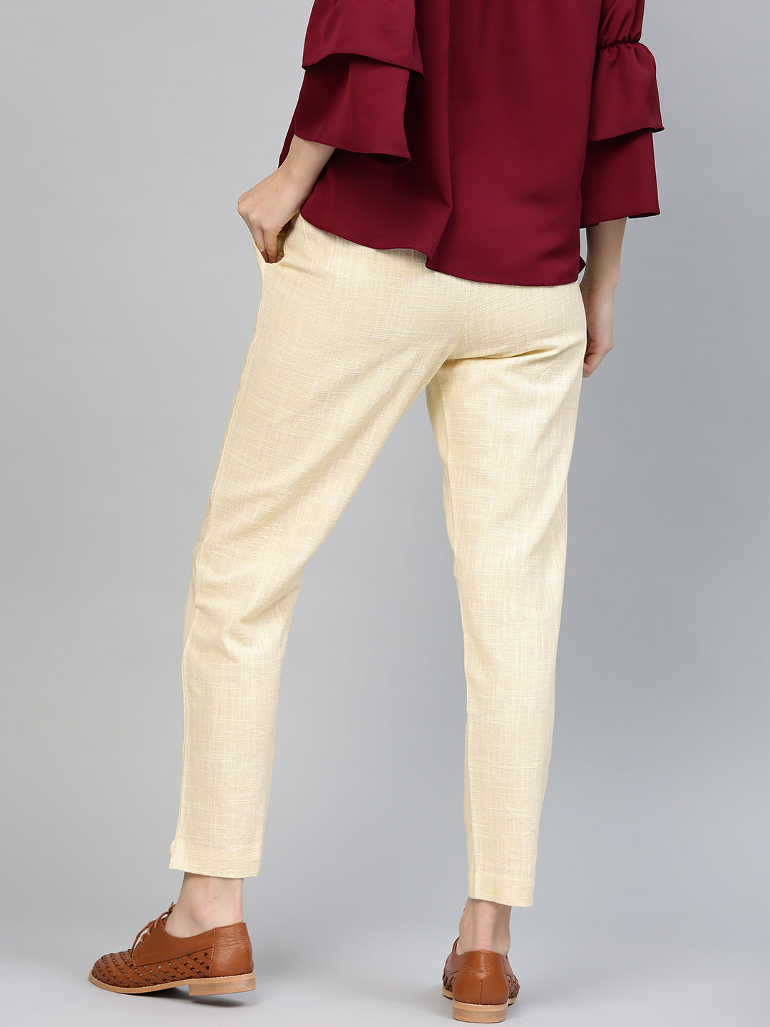 Yellow Pants made of Cotton – Sanpetuna