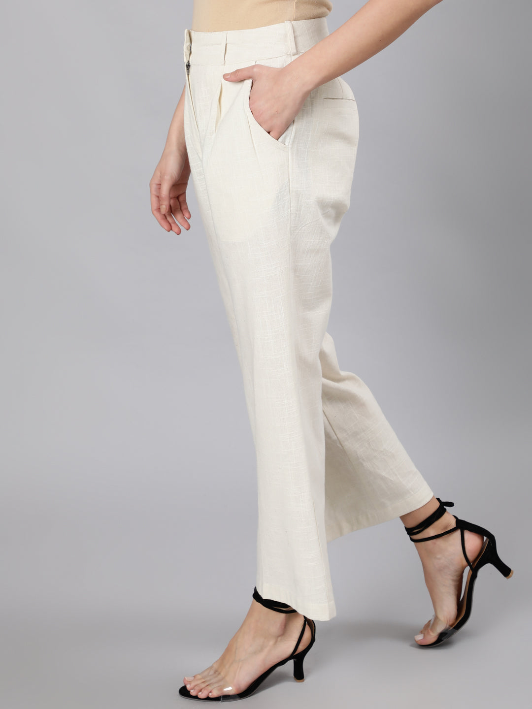 The Willow Wide Leg Pant - Oatmeal – Parallel 51