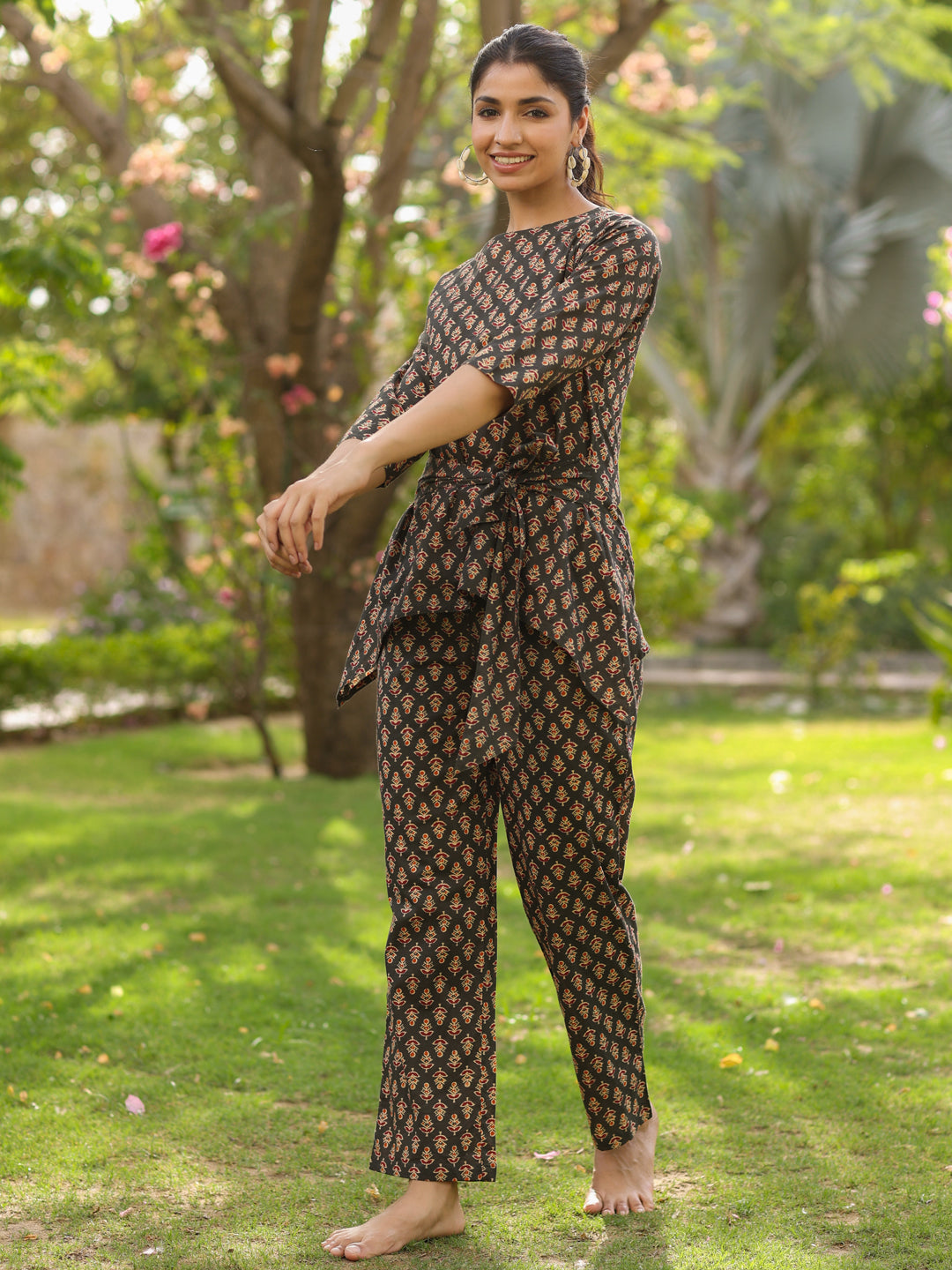 Buy Latest Ethnic Cotton Printed Loungewear Jaipur Kurti